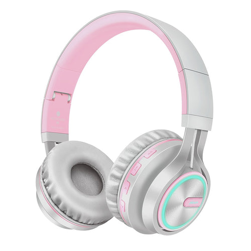 Rose Bluetooth Headphone Bass Wireless Headphones