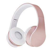 Load image into Gallery viewer, Fashion Rose Gold Wireless Bluetooth Headphones Headset with Microphone Bluetooth
