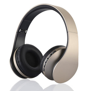 Fashion Rose Gold Wireless Bluetooth Headphones Headset with Microphone Bluetooth